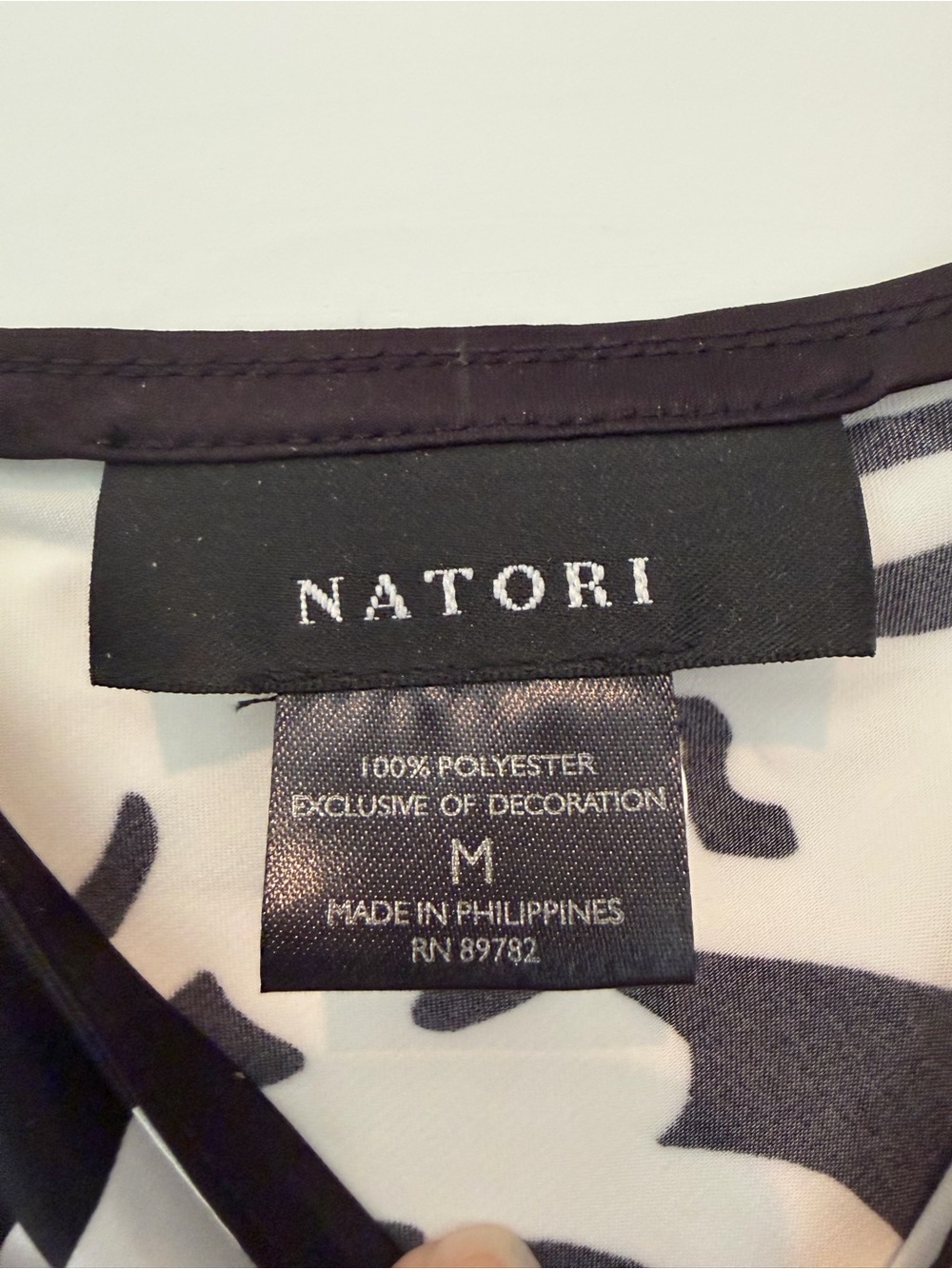 NWT Natori Tuvala Gown - Sleeveless Black & White Floral Maxi Dress - Picture 8 of 10